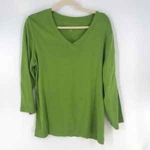 Kim Rogers Green Long Sleeve Shirt